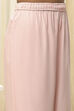 Peach-Colored Cotton Floral Flared Suit Set image number 2
