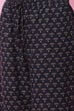 Black Cotton Flared Kurta Set image number 2