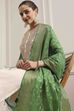 Green Polyester Yarndyed Dupatta image number 0