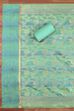Firozi Chanderi Gold Motif Unstitched Suit Set image number 3