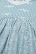 Steel Blue Cotton A-Line Kurta Cross Yoke Salwar Suit Set image number 1