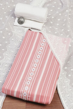 Pink Cotton Unstitched Suit Set image number 0