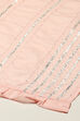 Powder Pink Cotton Blend Straight Kurta Palazzo Suit Set image number 3