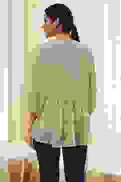 Beige Straight Kurta image number 3