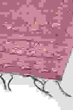 Plum Art Silk Straight Kurta Slim Pants Suit Set image number 3