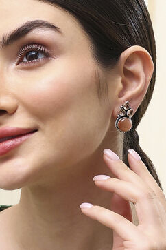 Peach Brass Studs image number 1