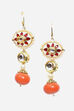 Red And Coral Earrings image number 2