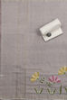 Off White Chanderi Hand Painted Unstitched Suit Set image number 3