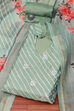 Green Cotton Digital Print Unstitched Suit Set image number 0