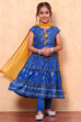 Bright Red Cotton Tiered Suit Set image number 0