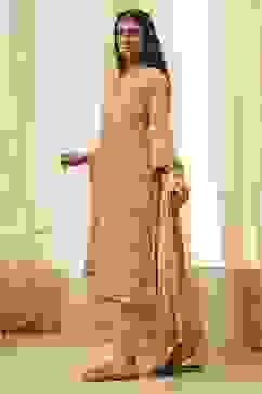 Green Cotton Printed Straight Suit Set image number 3