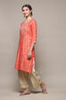 Navy Blue Rayon Straight Kurta Pants Set image number 3