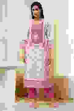 Pink Cotton Printed Straight Kurta image number 5