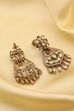 Green Gold-Plated Brass Accent Drop Earrings image number 2