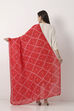 Red Mul Chanderi Dupatta image number 2