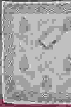 Blue Cotton Printed Embroidered Unstitched Suit Set image number 3