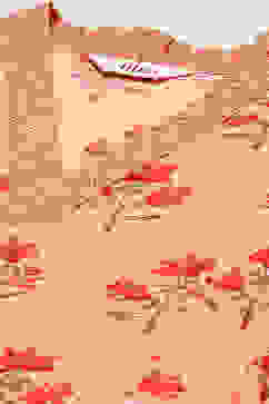 Peach Cotton A-Line Kurta Palazzo Suit Set image number 2