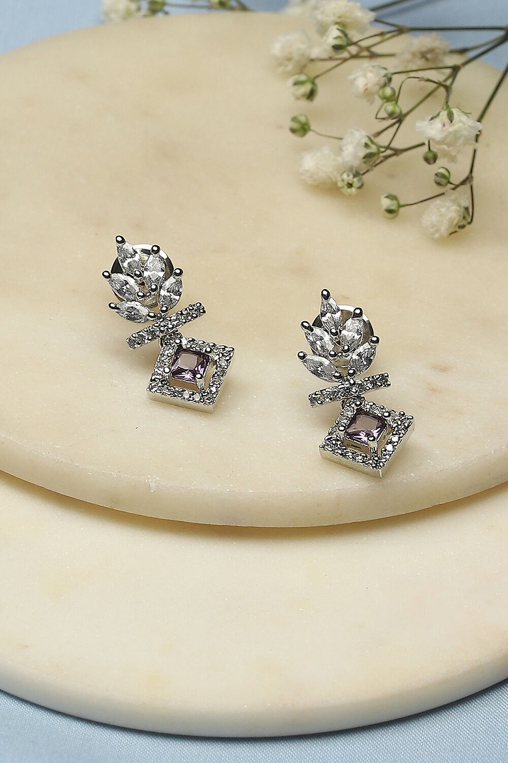 Lilac Brass earrings image number 0