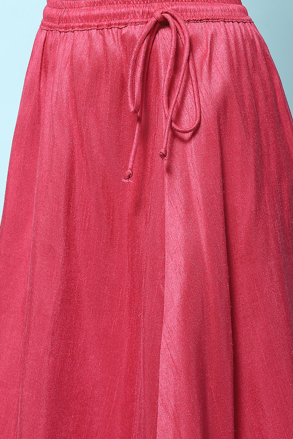 Berry Pink Art Silk Straight Lehenga Set image number 2