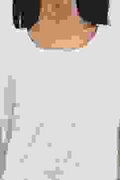 White Silk Chanderi Straight Suit Set image number 1