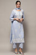 Pastel Pink Rayon Unstitched Suit set image number 7