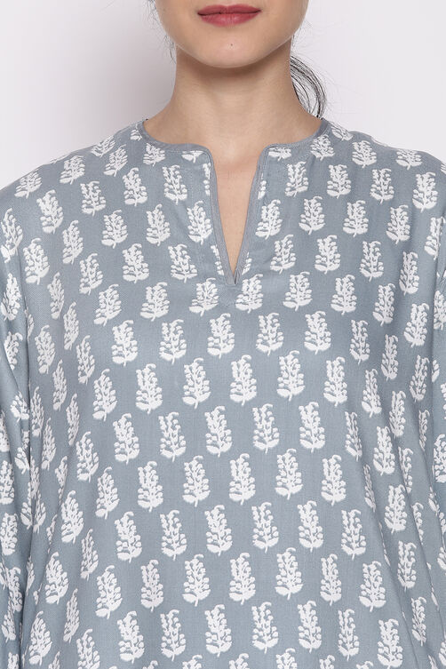 Dark Pink Cotton Printed Loungewear Set image number 2