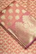 Pink Chanderi Silk Printed Unstitched Suit Set image number 2