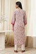 Nude Straight Kurta image number 3