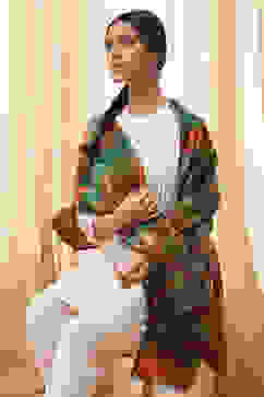 Multicolored Cotton Blend Dupatta image number 0