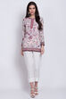 Yellow Art Silk Straight Printed Kurti image number 2