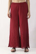 Black Cotton Flared Palazzo image number 4