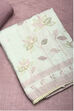 Peach Linen Printed Unstitched Suit Set image number 1
