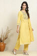Blue Cotton Handloom Unstitched Suit Set image number 6