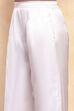Ivory Viscose Blend Straight Kurta Set image number 2