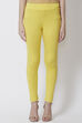 Moss Green Viscose Lycra Solid Leggings image number 2