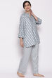Dark Pink Cotton Printed Loungewear Set image number 5