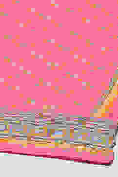 Fuschia Cotton Straight Suit Set image number 3