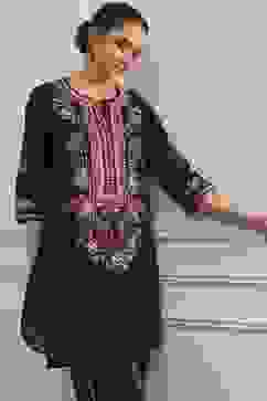 Brown Cotton Printed Straight Kurta Set image number 7