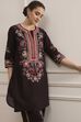 Blue Cotton Straight Printed Kurta Pants Set image number 7