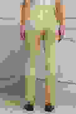 Almond Beige Acrylic Winter Pants image number 4