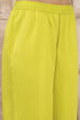 Lime Green Silk Gathered Yarndyed Suit Set image number 2