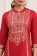 Navy Cotton Straight Kurta Palazzo Suit Set image number 1