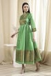 Fuschia Polyester Blend  Kurta image number 2