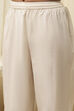Off-White Cotton Asymmetric Co-ord Set image number 2