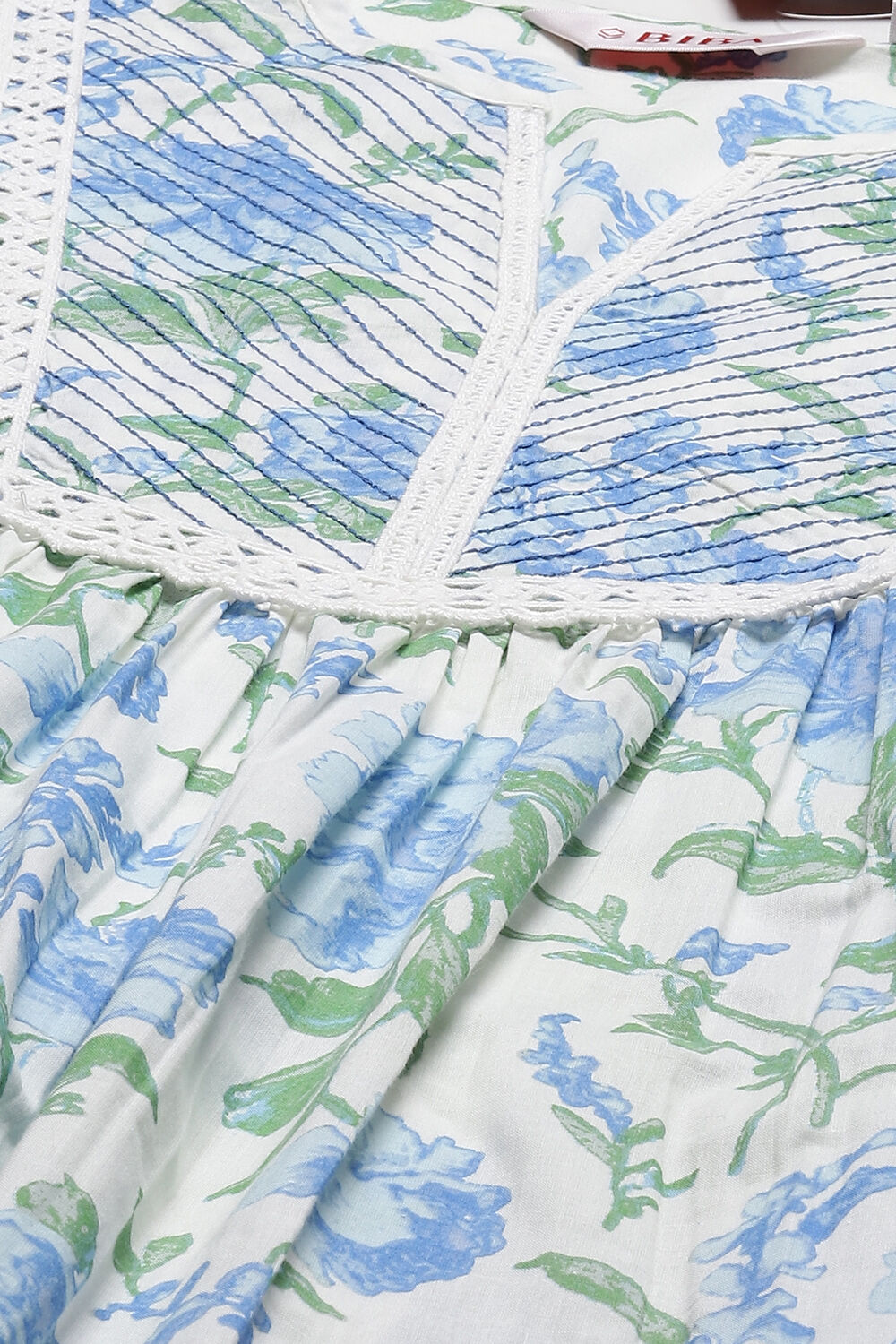 Yellow Cotton Printed Kurti image number 1