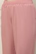 Dusky Pink Cotton Schiffli Straight Suit Set image number 2