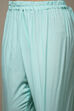 Light Green Muslin Lace Unstitched Suit Set image number 3