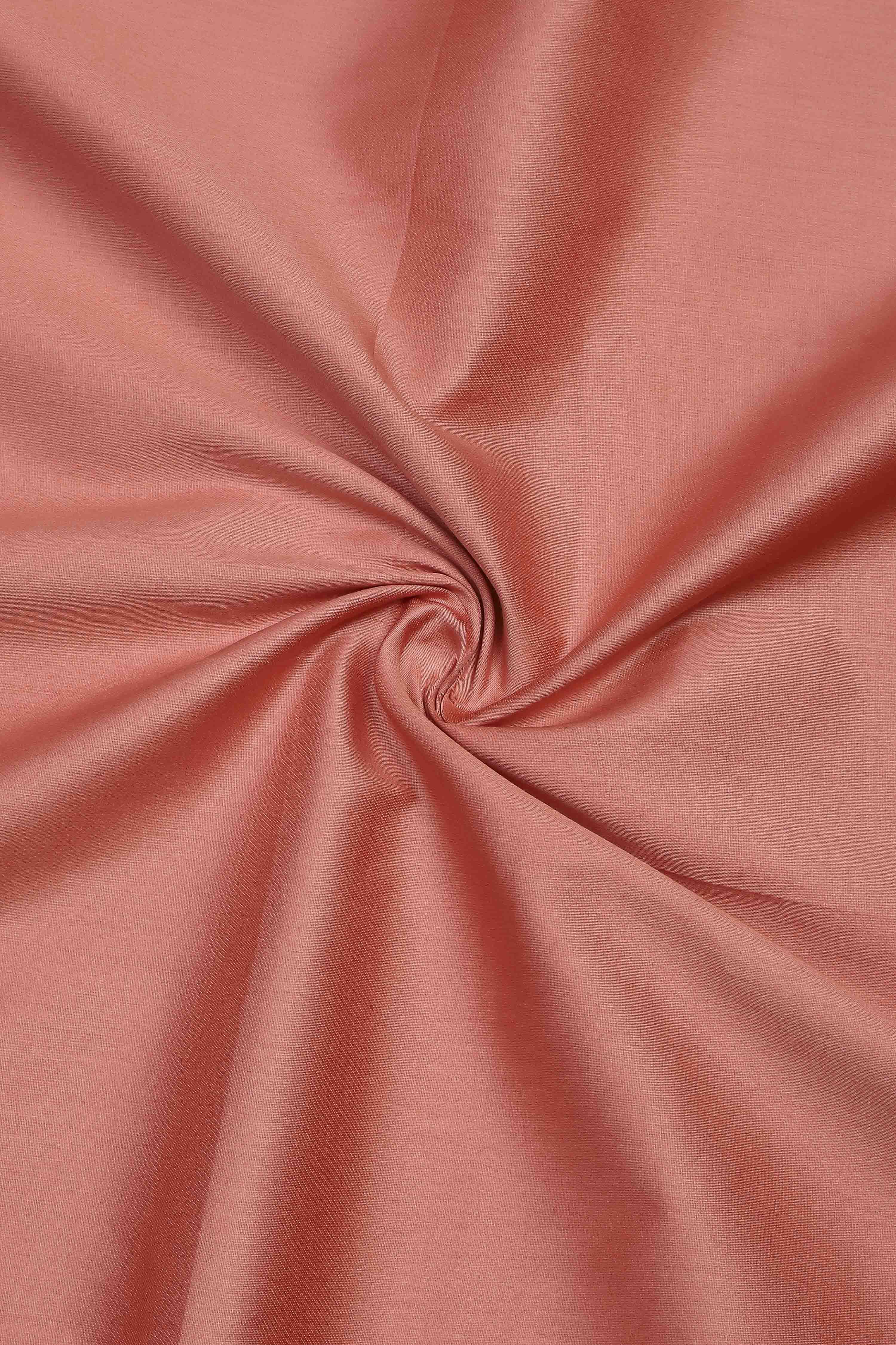 Peach Cotton Jamdani Unstitched Suit Set image number 2