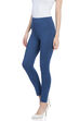 Off White Cotton Lycra Leggings image number 2