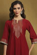 Grey Yarn-Dyed Festive Kalidar Kurta image number 1
